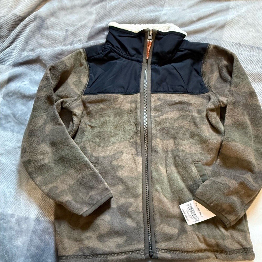 Carter's Camouflage Fleece Zip-Up Hoodie
